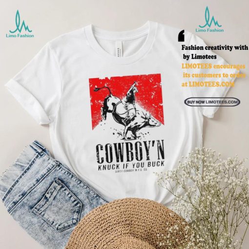 Nice Cowboy’n knuck if you buck men’s marlboro shirt