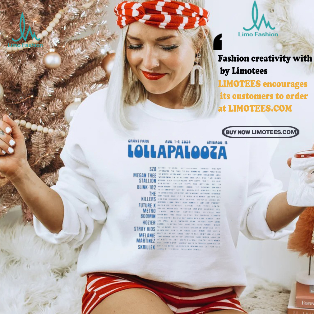 Nice Lollapalooza Tour August 1 4 2024 Grant Park Chicago IL Event Shirt Nice Lollapalooza Tour August 1 4 2024 Grant Park Chicago IL Event Shirt