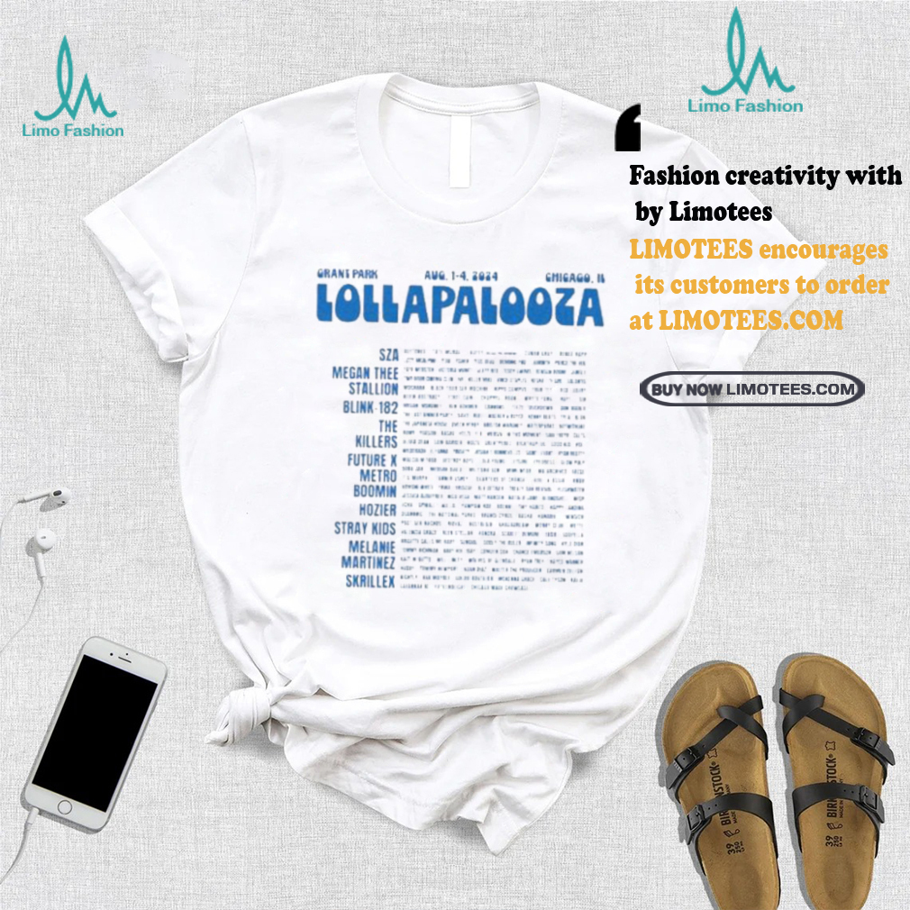Nice Lollapalooza Tour August 1 4 2024 Grant Park Chicago IL Event Shirt Nice Lollapalooza Tour August 1 4 2024 Grant Park Chicago IL Event Shirt