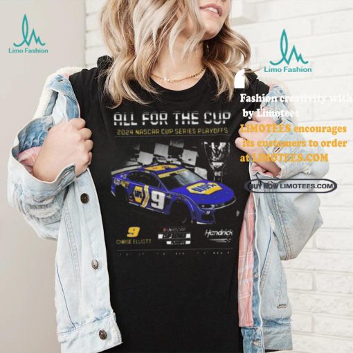 Nice Men’s Chase Elliott Hendrick Motorsports Team Collection Black 2024 NASCAR Cup Series Playoffs NAPA T Shirt