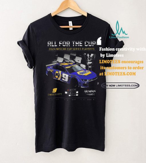 Nice Men’s Chase Elliott Hendrick Motorsports Team Collection Black 2024 NASCAR Cup Series Playoffs NAPA T Shirt
