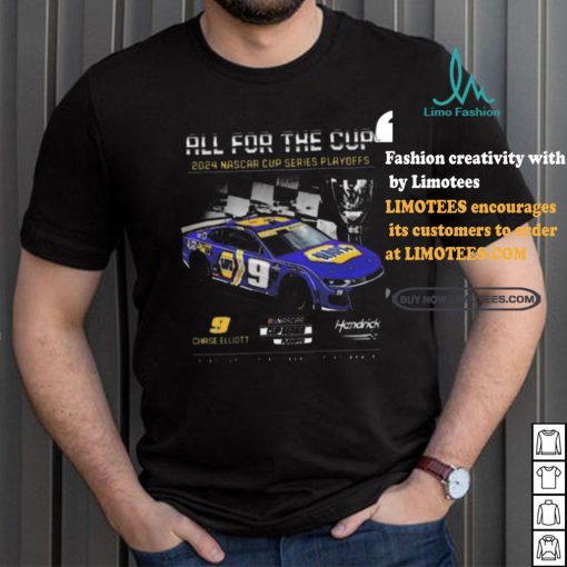 Nice Men’s Chase Elliott Hendrick Motorsports Team Collection Black 2024 NASCAR Cup Series Playoffs NAPA T Shirt