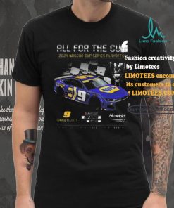 Nice Men’s Chase Elliott Hendrick Motorsports Team Collection Black 2024 NASCAR Cup Series Playoffs NAPA T Shirt