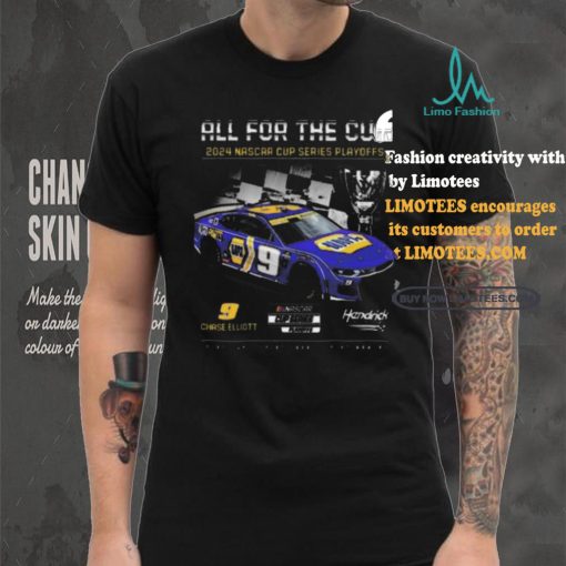 Nice Men’s Chase Elliott Hendrick Motorsports Team Collection Black 2024 NASCAR Cup Series Playoffs NAPA T Shirt