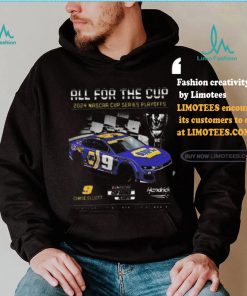 Nice Men’s Chase Elliott Hendrick Motorsports Team Collection Black 2024 NASCAR Cup Series Playoffs NAPA T Shirt