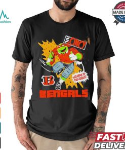 Nice Michelangelo X Cincinnati Bengals Comic 2024 T shirt