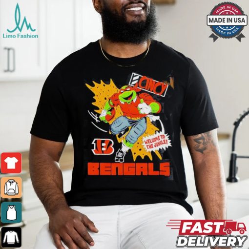 Nice Michelangelo X Cincinnati Bengals Comic 2024 T shirt