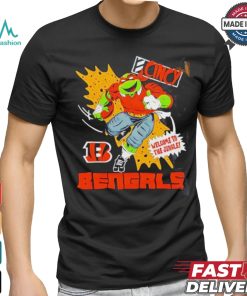 Nice Michelangelo X Cincinnati Bengals Comic 2024 T shirt