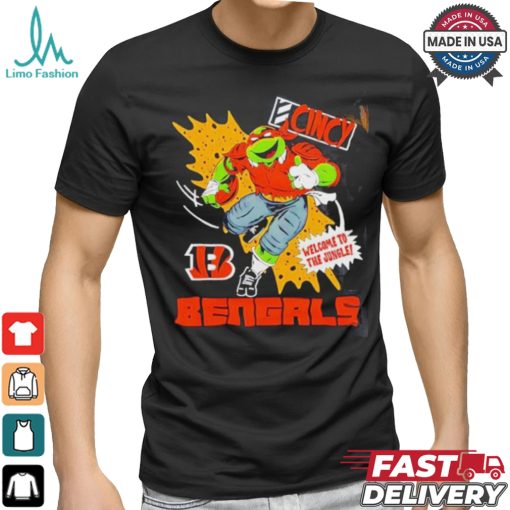 Nice Michelangelo X Cincinnati Bengals Comic 2024 T shirt