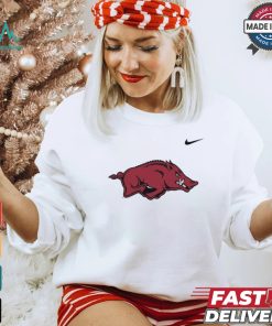 Nike Arkansas Razorbacks White DriFIT Short Sleeve T Shirt