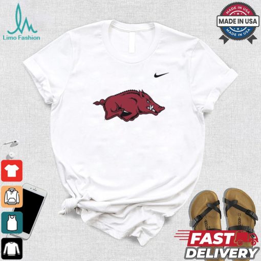 Nike Arkansas Razorbacks White DriFIT Short Sleeve T Shirt