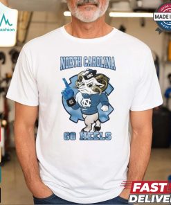 North Carolina Tar Heels Football Go Heels Blue Mascot T shirt