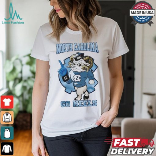 North Carolina Tar Heels Football Go Heels Blue Mascot T shirt