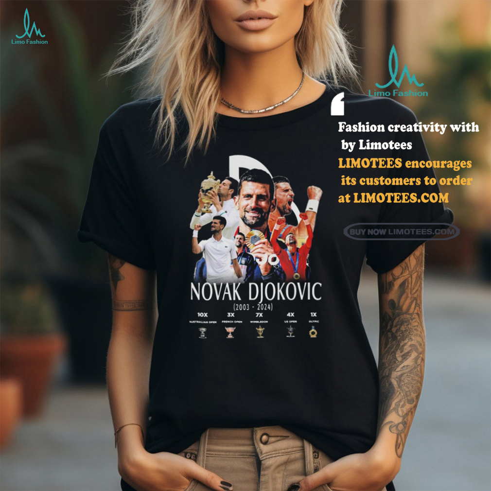 Novak Djokovic 2003 2024 GOAT Tennis T shirt Novak Djokovic 2003 2024 GOAT Tennis T shirt