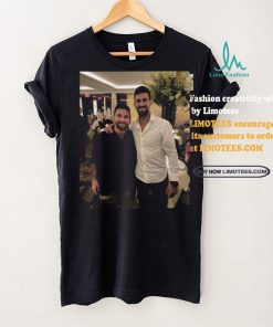 Novak Djokovic And Lionel Messi Goat Photo 2024 shirt, hoodie, sweater, long sleeve and tank top Novak Djokovic And Lionel Messi Goat Photo 2024 shirt