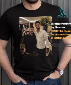 Novak Djokovic And Lionel Messi Goat Photo 2024 shirt, hoodie, sweater, long sleeve and tank top Novak Djokovic And Lionel Messi Goat Photo 2024 shirt