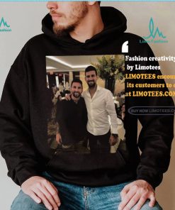 Novak Djokovic And Lionel Messi Goat Photo 2024 shirt, hoodie, sweater, long sleeve and tank top Novak Djokovic And Lionel Messi Goat Photo 2024 shirt
