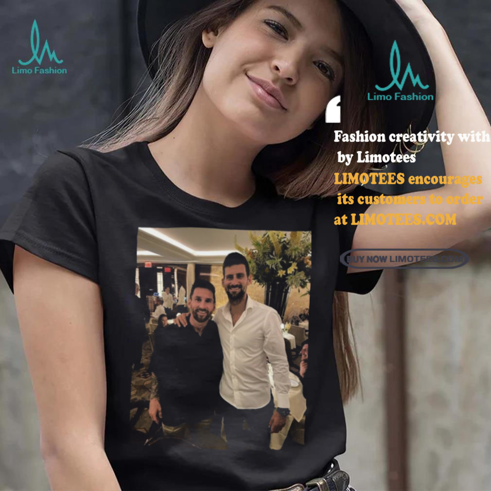 Novak Djokovic And Lionel Messi Goat Photo 2024 shirt Novak Djokovic And Lionel Messi Goat Photo 2024 shirt