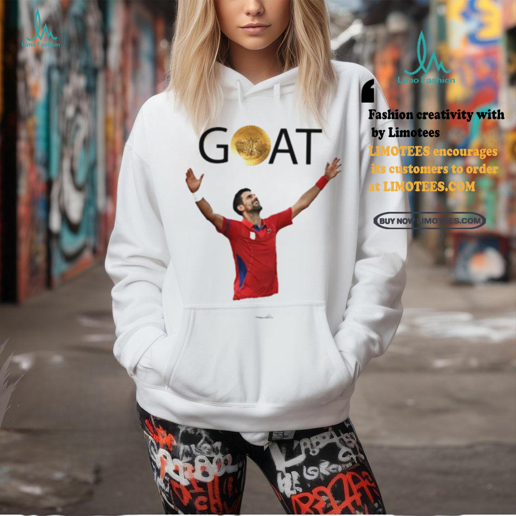 Novak Djokovic Goat Olympics Paris gold medal shirt Novak Djokovic Goat Olympics Paris gold medal shirt