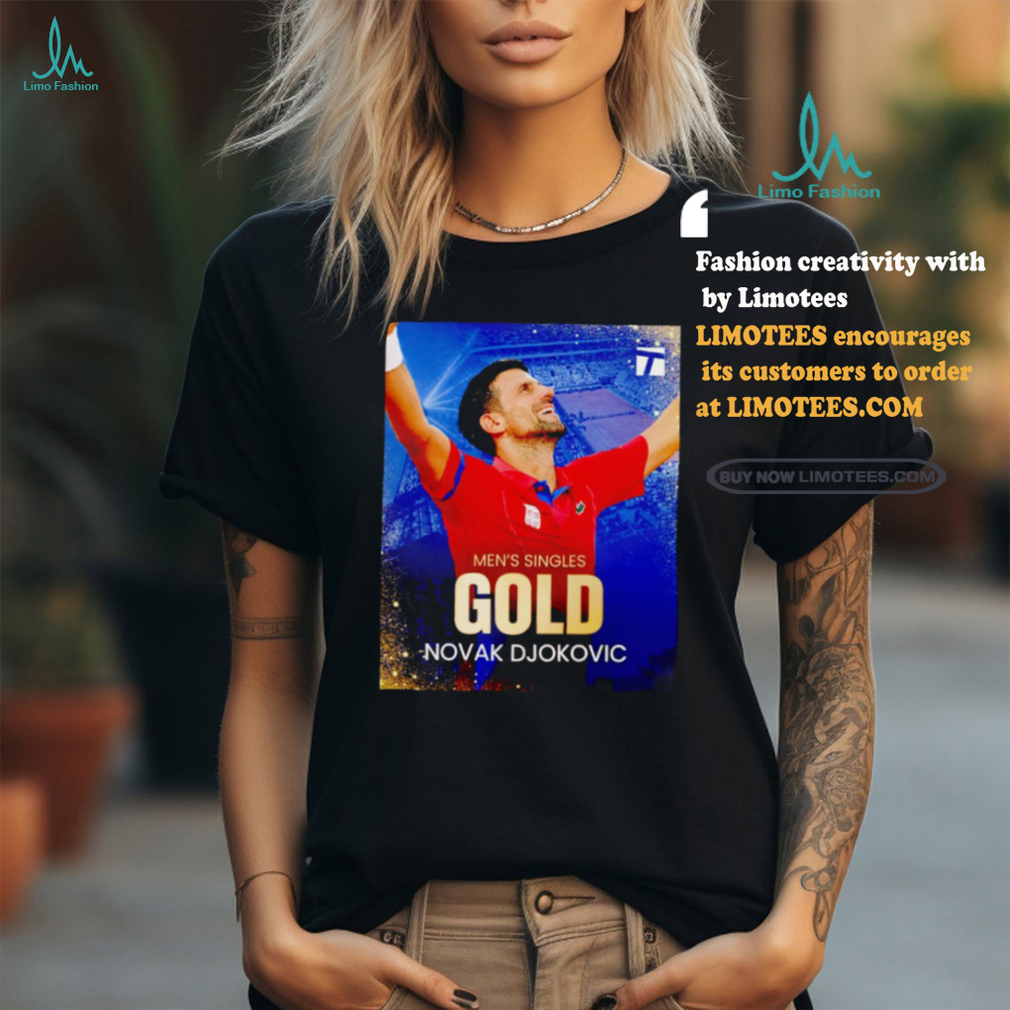 Novak Djokovic Paris Olympics 2024 time men’s singles gold shirt Novak Djokovic Paris Olympics 2024 time men’s singles gold shirt