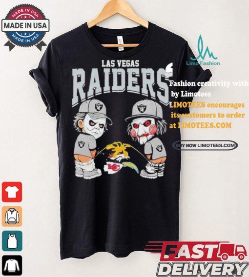 Oakland Raiders NFL Halloween Peeing Funny Shirt