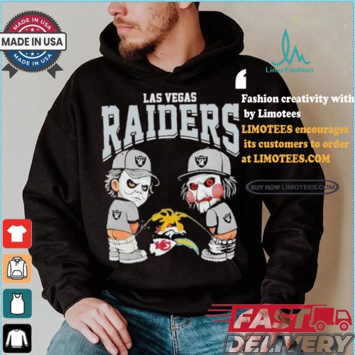 Oakland Raiders NFL Halloween Peeing Funny Shirt