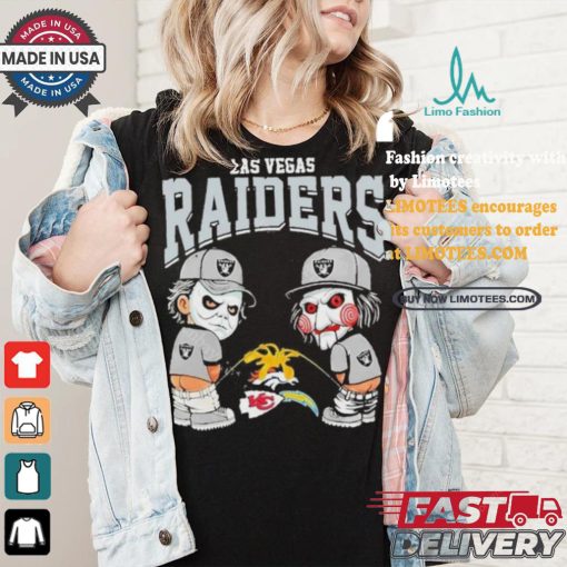 Oakland Raiders NFL Halloween Peeing Funny Shirt