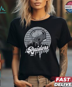 Oakland football team Skyline helmet T Shirt