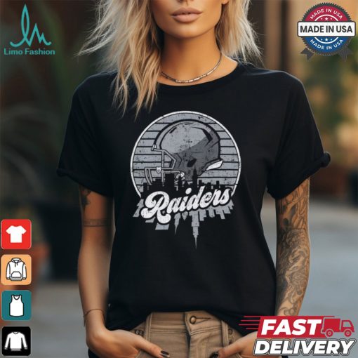 Oakland football team Skyline helmet T Shirt