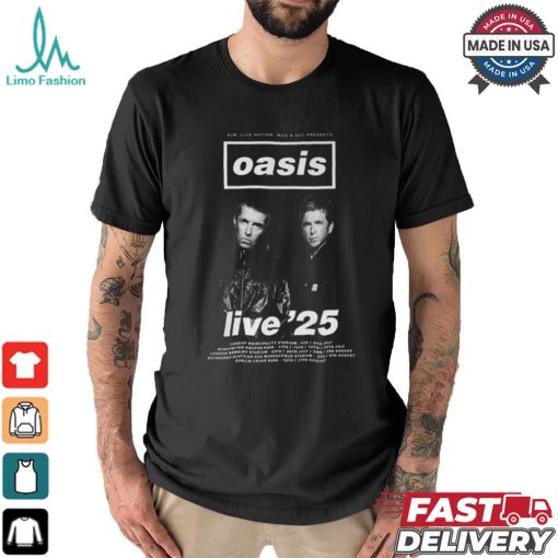 Oasis Band Reunion Tour 2025 Shirt