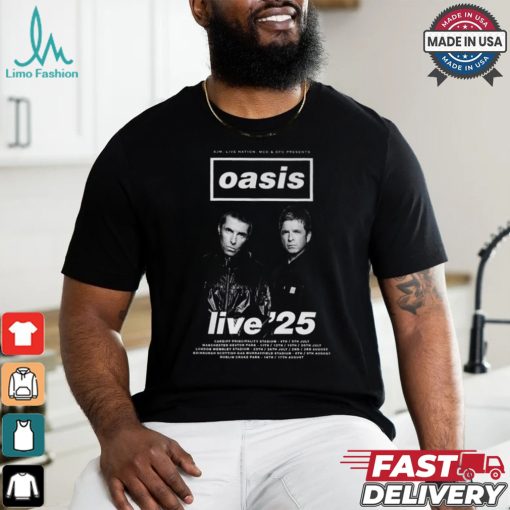 Oasis Band Reunion Tour 2025 Shirt