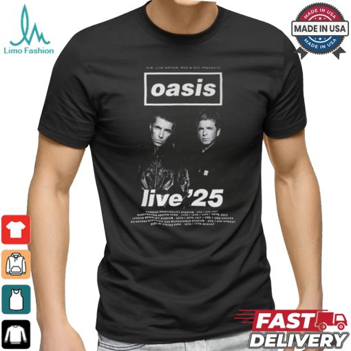 Oasis Band Reunion Tour 2025 Shirt