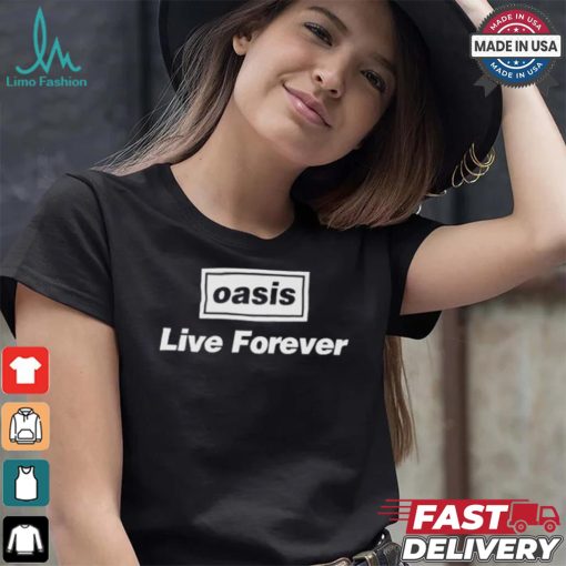 Oasis Live Forever T shirt