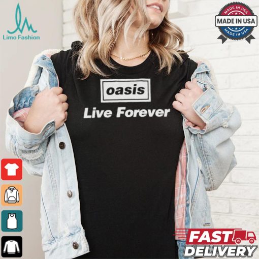 Oasis Live Forever T shirt