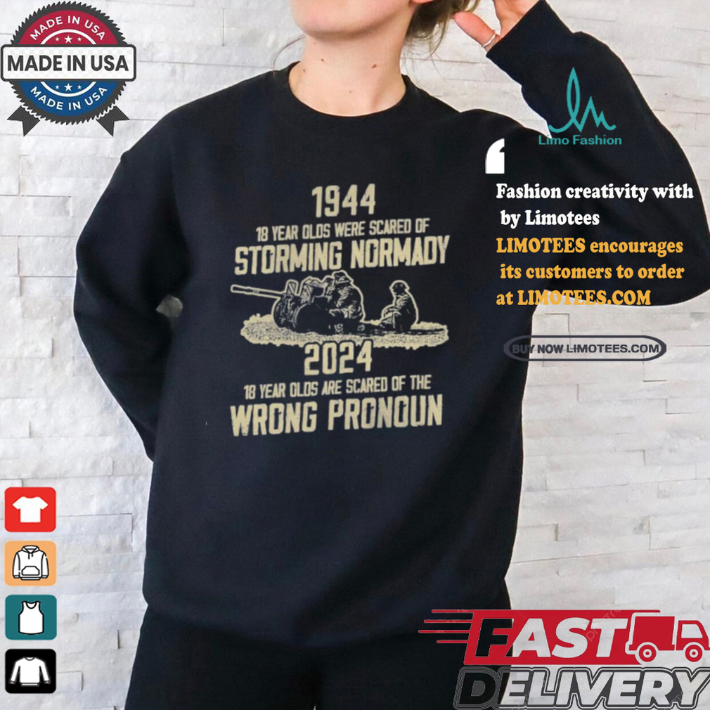 Official 1994 18 Year Olds Were Scared Of Storming Normandy 2024 Wrong Pronoun Shirt Official 1994 18 Year Olds Were Scared Of Storming Normandy 2024 Wrong Pronoun Shirt