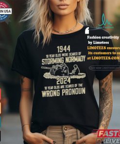 Official 1994 18 Year Olds Were Scared Of Storming Normandy 2024 Wrong Pronoun Shirt