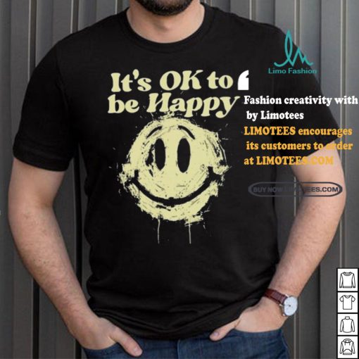 Official 2024 DJ KHALED It’S Ok To Be Happy Distorted Black Shirt