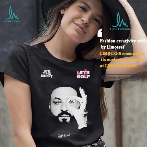 Official 2024 DJ KHALED Let’s Golf Black Photo Shirt