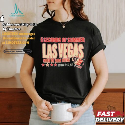 Official 5 Seconds Of Summer Las Vegas When We Were Young Dice T Shirts