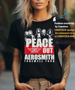 Official Aerosmith Peace Out The Farewell Tour Shirt