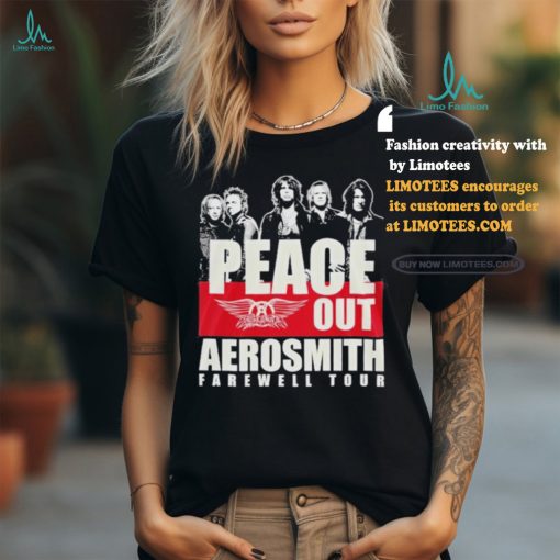 Official Aerosmith Peace Out The Farewell Tour Shirt