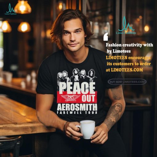 Official Aerosmith Peace Out The Farewell Tour Shirt