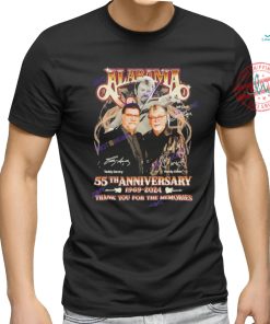 Official Alabama Band 55th Anniversary 1969 2024 Signature Thank You For The Memories Unisex T Shirt