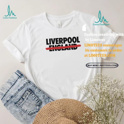 Official Allezlesrouges Liverpool Not England Tee Shirt
