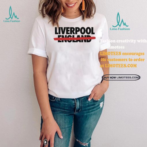 Official Allezlesrouges Liverpool Not England Tee Shirt