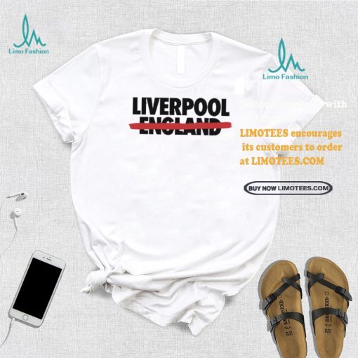 Official Allezlesrouges Liverpool Not England Tee Shirt