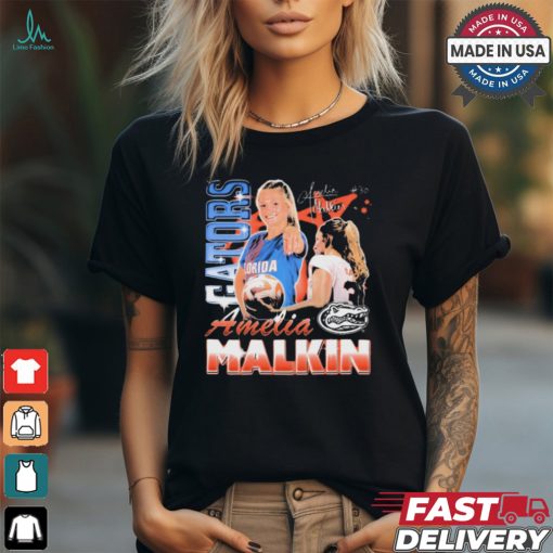 Official Amelia Malkin Florida Gator #30 Signature Graphic t shirt