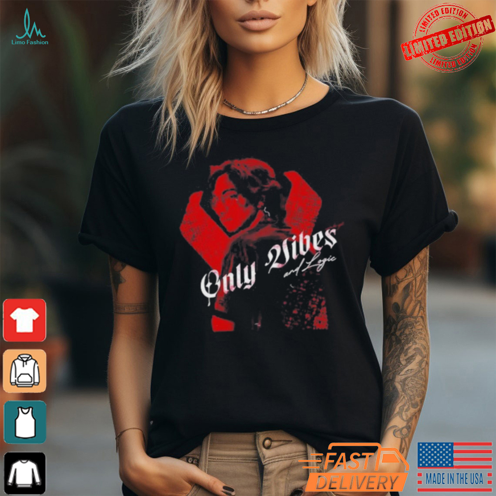 Official Amine Ouarid Only Vibes And Logic T Shirt Official Amine Ouarid Only Vibes And Logic T Shirt