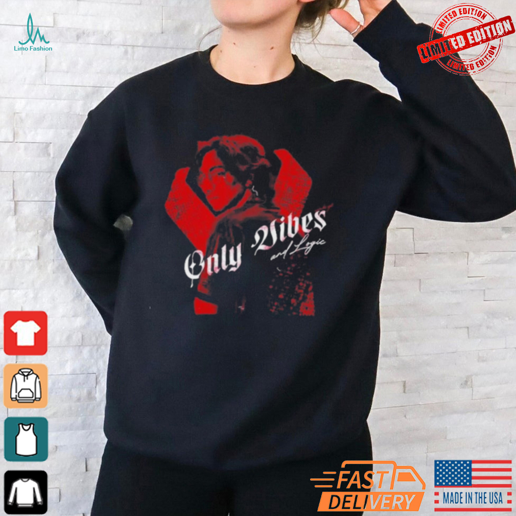 Official Amine Ouarid Only Vibes And Logic T Shirt Official Amine Ouarid Only Vibes And Logic T Shirt