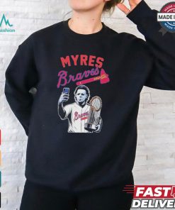 Official Atlanta Braves Michael Myers Championship Killer In Halloween T Shirt